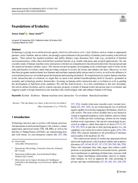 Foundations of Erobotics